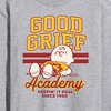 Men's - Peanuts - Good Grief Academy Long Sleeve Graphic T-Shirt - image 2 of 4