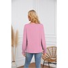 Coolmee Women's Fall Fashion Long Sleeve Shirts Dressy Casual Pleated Basic Trendy Tops Winter Clothes - 2 of 4