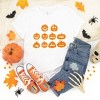 Simply Sage Market Women's Halloween Pumpkin Faces Short Sleeve Graphic Tee - 3 of 4