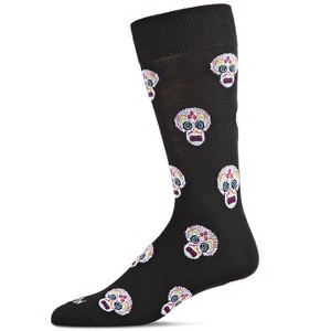 Memoi Men's Mardi Gras Novelty Crew Sock - 1 of 4