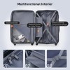 YONWAY 3 Piece Luggage sets, Expandable Lightweight Suitcase, Hardshell Suitcase with TSA Lock Spinner Wheels, 20" 24" 28" Luggage - 2 of 4