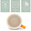 Elanze Designs In My Grandpa Era Two Toned Ombre Matte 10 ounce New Bone China Coffee Tea Cup Mug For Your Favorite Morning Brew, Orange and Black - image 3 of 4