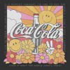 Mens Coca Cola Unity Square Lyrics Logo Lightweight Hoodie - 2 of 4