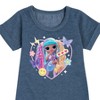 Girls' - LOL Surprise! - Candylicious, Butterflies, & Hearts Graphic Short Sleeve Fleece Dress - 2 of 4