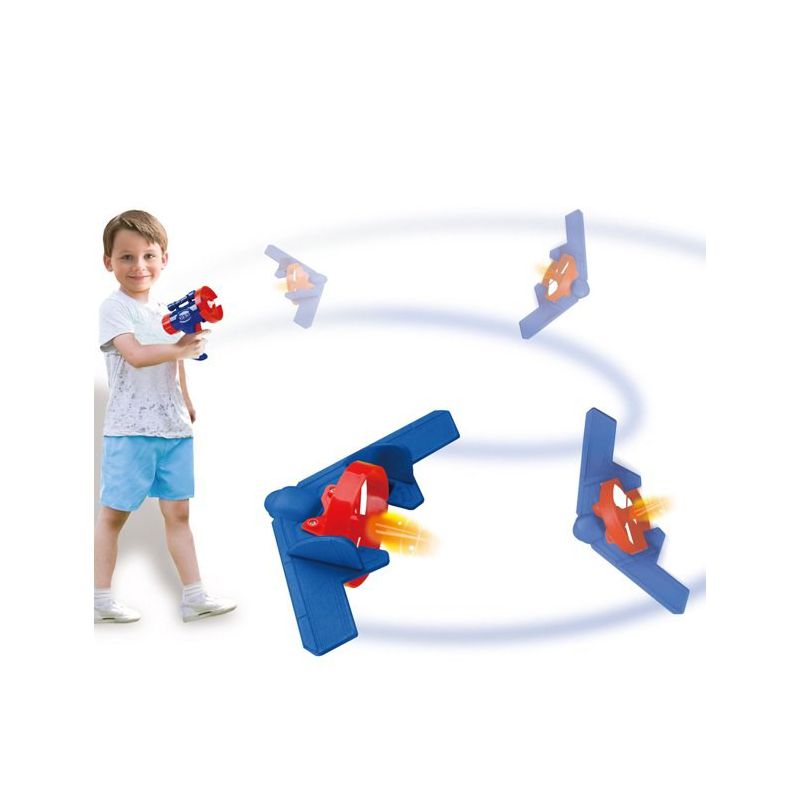 Lunar Launcher Toy Flying Airplane Disc - 6 Flying Airplane Set for Kids Flies Over 50 Feet, perfect for Indoor and Outdoor play – Play22Usa, 2 of 7