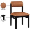 Meridian Furniture,Roundhill Vegan Leather Upholstered Dining Chair, Set of 2 - 3 of 4