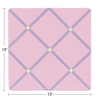 Lavender and Pink Butterfly Fabric Memo Board