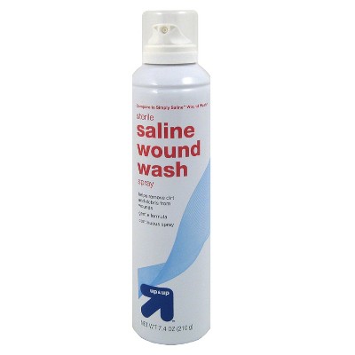 Saline Wound Wash - 7.4oz - up & up™
