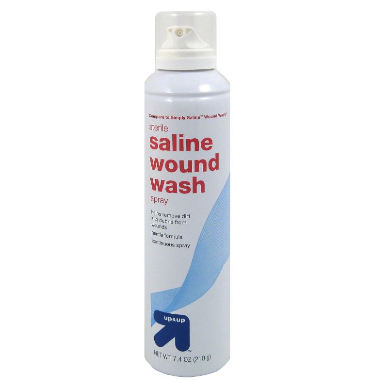 Saline Wound Wash - 7.4oz - up &#38; up&#8482;, 1 of 6
