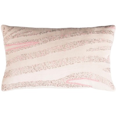 Blush Pillow - Beige - 12" x 20" - Safavieh