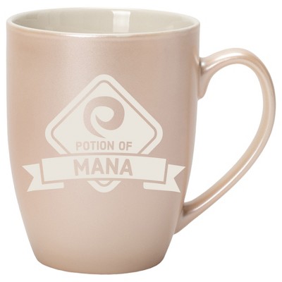 100 North Magic Potion 10 Ounce White and Precious Pearl Metallic Finish, Comfortably Fits Your Hands, New Bone China Coffee Tea Cup Mug, Potion Of