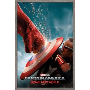 Trends International Marvel Captain America: Brave New World - One Sheet Framed Wall Poster Prints - 1 of 4