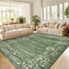 Washable Non-Slip Rugs for Living Room Border Floral Large Area Rugs - 4 of 4