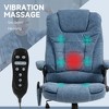 Massage Office Chair, Heated Reclining Computer Chair with 6 Vibration Points, Armrest and Remote - 4 of 4