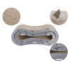 THE LICKER STORE Suvi Modern Cardboard Infinity 2-in-1 Lounge Bed Cat Scratcher with Catnip - 3 of 4