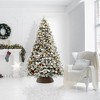 Casafield Water Hyacinth Christmas Tree Collar, Woven Tree Base Cover with Cord Cut Out - 2 of 4