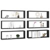 vidaXL Wall Cube Shelves 6 pcs Black 31.5 in.x5.9 in.x10.4 in. Engineered Wood - 3 of 4