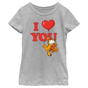 Girl's Garfield I Heart You T-Shirt - 1 of 4