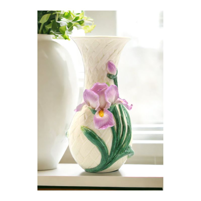 Kevins Gift Shoppe Ceramic Iris Flower Vase, 4 of 5