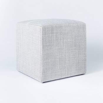 Lynwood Square Upholstered Cube Ottoman - Threshold™ designed with Studio McGee