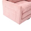 Lyngins Swivel Accent Chairs with Side Pockets and Pillow,Upholstered Swivel Reading Chairs,Chenille Sofa Chairs for Bedroom,Living Room - 4 of 4
