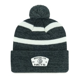 NBA Brooklyn Nets Couliour Knit Beanie with Pom - 1 of 2