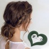 Unique Bargains Women's Classic Heart Hair Clips 2.95"x2.56"x1.1" 1 Pc - 2 of 3