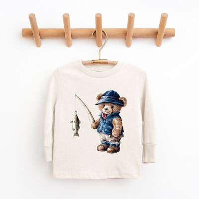 The Juniper Shop Teddy Bear Fisherman Youth Long Sleeve Tee
