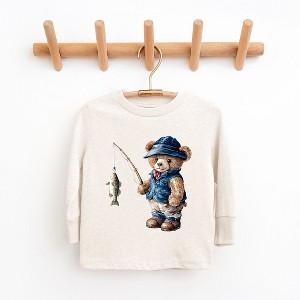 The Juniper Shop Teddy Bear Fisherman Youth Long Sleeve Tee - 1 of 3