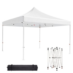 10x10 Pop Up Canopy,Heavy Duty Canopy, Easy Up Gazebos with Wheel Bags,UV Resistant Waterproof,for Outdoor Events, Patio, Backyard, Party, Camping - 1 of 4