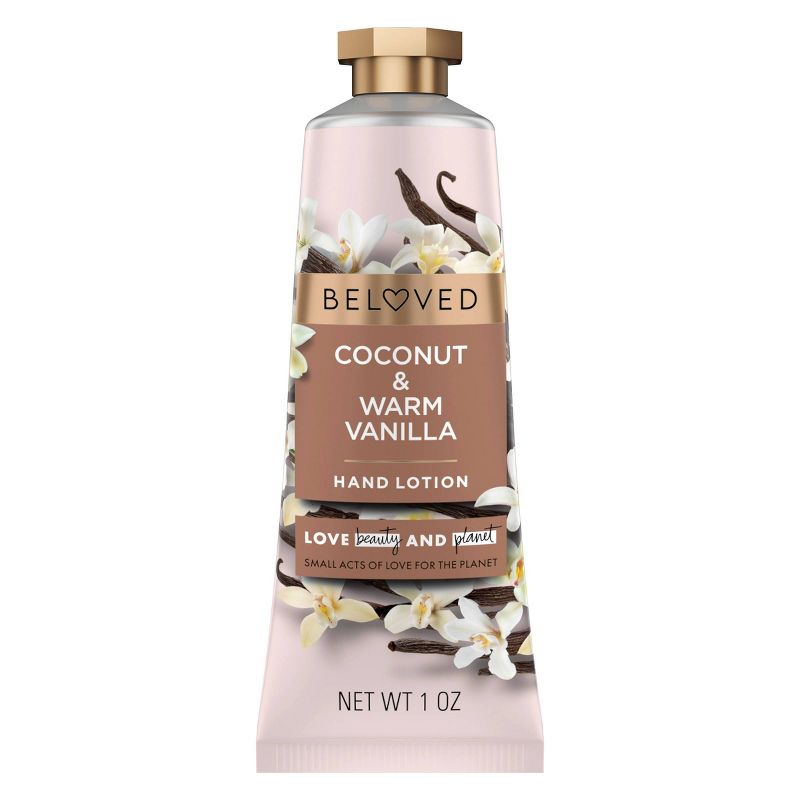 Beloved Coconut &#38; Warm Vanilla Hand Cream Lotion - 1oz, 1 of 12