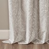 PAGED Knitted Jacquard Damask Total Blackout Grommet Top Curtain Panel, Privacy Curtain for Bedroom & Living Room - 4 of 4