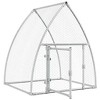 vidaXL Chicken Cage Silver Galvanized Steel Large Durable Chicken Cage - 39.4" x 41.3" x 47.2" - 4 of 4
