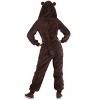 HalloweenCostumes.com Adult Jumpsuit Costume Brown Bear - 4 of 4