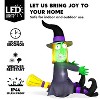 Joyfy 4FT Halloween Inflatable Outdoor Decoration, Inflatable Witch with Built-in LEDs for Halloween Trees & Parties, Yard Garden Lawn Outdoor Decor - 2 of 4