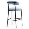 Kumasinova 26'' Counter Height Bar Stools Set of 2, Teddy Fabric Kitchen Island Counter Stool for Kitchen Counter, Upholstered Armless Dining Chair - 3 of 4