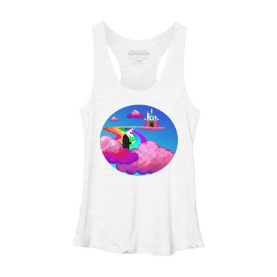 Women's Design By Humans Smokes in the sky By LilLogan Racerback Tank Top