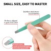 6-Piece Precision Eyebrow Tweezers Set for Women with Curved Scissors – Stainless Steel Hair Removal Tools with Travel bag - 4 of 4