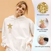 Unique Bargains Star Shape Rhinestone Glitter Iron On Sew Beaded Applique Patches 4 Pcs - 3 of 4