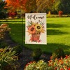 Fall Sunflowers Burlap Garden Flag Welcome Autumn 18" x 12.5" Briarwood Lane - 4 of 4