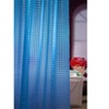 Home Mart Goods Blue 3D Geometric Vinyl Shower Curtain Liner Waterproof - 2 of 4