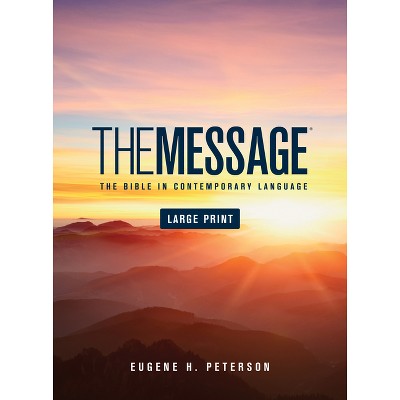 Message Bible-MS-Large Print Numbered - (Hardcover)