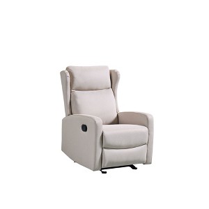 Lirago 26.4"W * 37.4"D * 40.6"H Rocking Recliner Chair with Lumbar Support-Adjustable 90 degrees to 160 degrees  Recline - 1 of 4