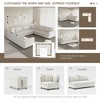 116x92'' Modular U-Shaped Sofa, Reversible Chenille, 8-Seater, Free Combination, Minimalist Living Room Furniture - 2 of 4