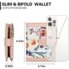 Clotth Womens Wallet - RFID Blocking Stylish Floral Vegan Leather Wallet - Credit Card Holder with Zipper Coin Pocket for Daily Use & Travel - 4 of 4