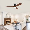 TOBILI Hot sales Ceiling Fan with Lights 52 Inch Flush Mount Ceiling Fan,Wood Blades Modern Outdoor Ceiling Fans for Bedroom/Farmhouse/Patio/Indoor - 3 of 4