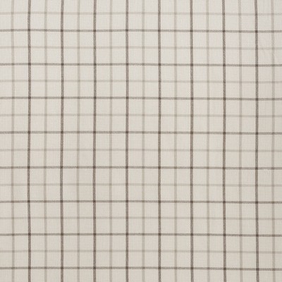 Gray Plaid Light-Filtering Polyester Curtain Panel