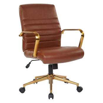 Baldwin Mid Back Faux Leather Chair - OSP Home Furnishings