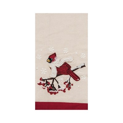 Christmas Birds Tea Towel - Cardinal Flour Sack Towel - Winter Kitchen –  Running Frog Studio