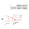 INFURNIC TV Stands and Consoles Modern Entertainment Center with Open Storage and Scratch-Resistant Surface for Living Room, White, 53"*21"*5" - 3 of 4